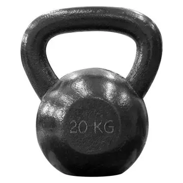 Kettlebell - Focus Fitness - 20 kg - Gietijzer bij Betersport