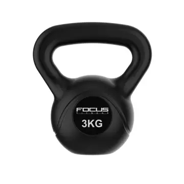 Kettlebell - Focus Fitness PVC - 3 kg bij Betersport