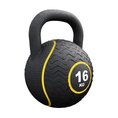 Kettlebell rubber 16 kg bij Gorilla Sports