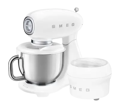 Keukenmachine Smeg SMF05WHEU 50's Style Wit bij Kookexpert