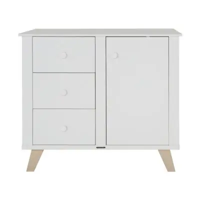 Kidsmill Lars Commode Wit / Naturel bij Babypark