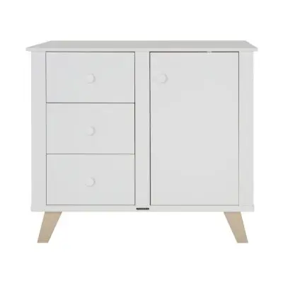 Kidsmill Lars Commode Wit / Naturel bij Babypark