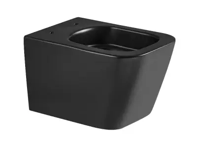 kielle Arkas I - Hangend toilet, Vortex Rimless+, mat zwart 30111014 bij Sanitino