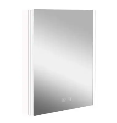 kielle Arkas I - Spiegelkast met LED verlichting, verwarming en USB poort, 55x70x13 cm, wit 50111610 bij Sanitino