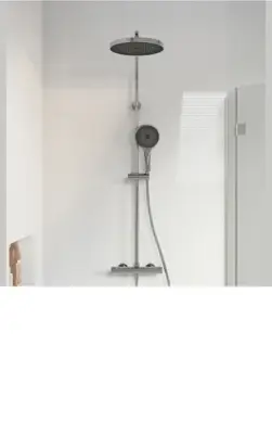 kielle Oudee - Doucheset met thermostaatkraan, 26 cm, 3jet, chroom 20602010 bij Sanitino