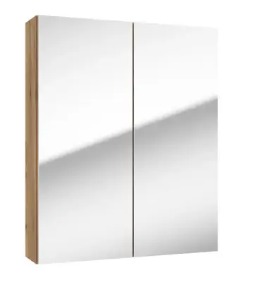 kielle Vega - Spiegelkast, 60x73x15 cm, mat zwart 50118601 bij Sanitino