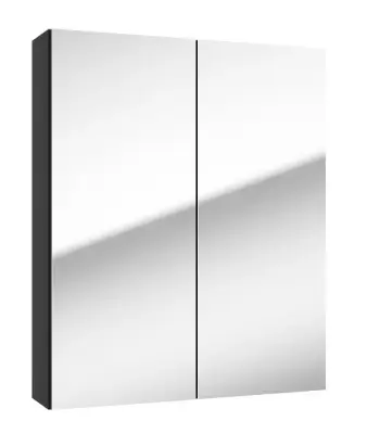 kielle Vega - Spiegelkast, 60x73x15 cm, mat zwart 50118604 bij Sanitino