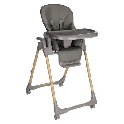 Kikkaboo Kinderstoel Olive Donker Grijs bij Baby-Dump