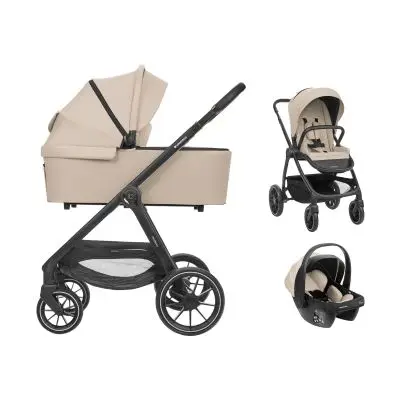 Kikkaboo Modena 3-in-1 Kinderwagen - Beige bij Baby-Dump