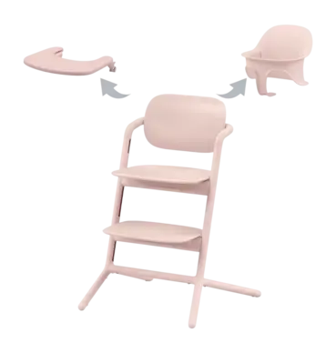 Kinderstoel Cybex Lemo 3 In 1 Set Pearl Pink bij Geboortewinkel