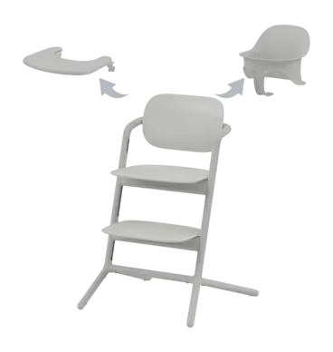 Kinderstoel Cybex Lemo 3 In 1 Set Suede Grey bij Geboortewinkel