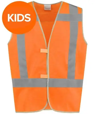 Kinderveiligheidshesje oranje bij Wear2work