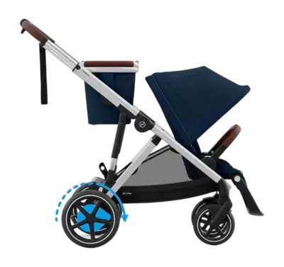 Kinderwagen Cybex e-Gazelle S Slv Ocean Blue | Navy Blue bij Geboortewinkel