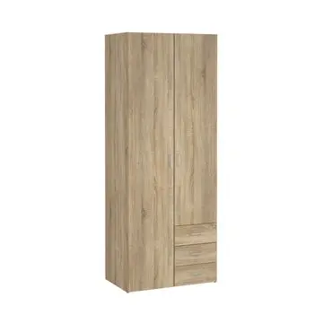 Kledingkast Harper Naturel - 78x201x50 cm bij Woonexpress