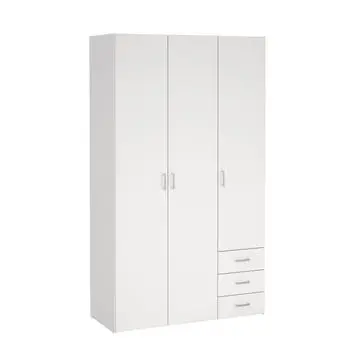 Kledingkast Harper Wit - 116x201x50 cm bij Woonexpress