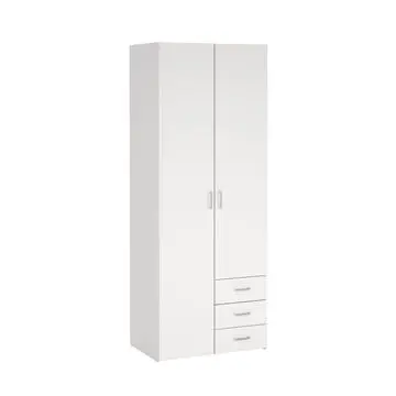 Kledingkast Harper Wit - 78x201x50 cm bij Woonexpress