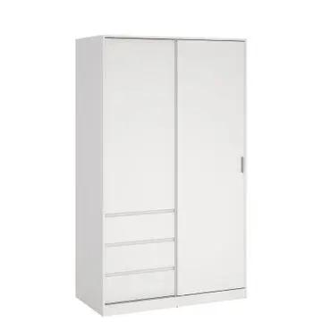 Kledingkast Luna Wit - 119x201x60 cm bij Woonexpress