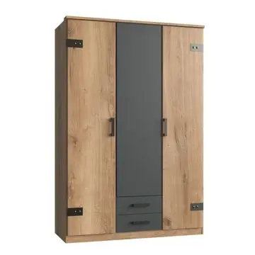 Kledingkast Stratum Naturel - 135x199x58 cm bij Woonexpress
