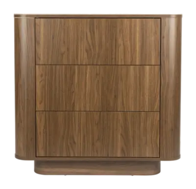 Kledingkast White Label Living Almira Walnut bij fonQ