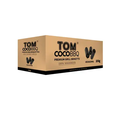 Kokosbriketten Tom Cococha (Hexagon) bij Kolenboertje