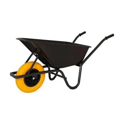 kruiwagen kunststof zwarte bak 85 liter hq anti-lek bij Miedema Tools