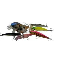 Kunstaas Set 3 Pluggen voor Snoek, Baars & Snoekbaars bij Viskick