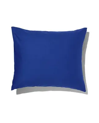 kussensloop 60x70cm zacht katoen kobaltblauw bij HEMA
