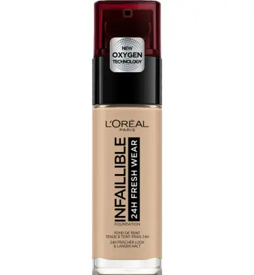 L'Oréal Paris Foundation Infaillible 32H Fresh Wear 145 Beige Rose (1 stuk) bij InternetDrogisterij
