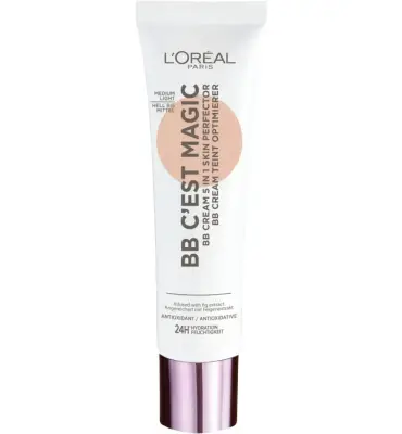 L'Oréal Paris Foundation Magic BB Cream Medium Light Dagcreme+Make-Up I (1 stuk) bij InternetDrogisterij