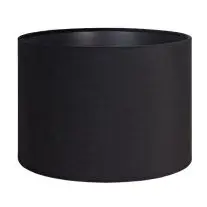 Lampenkap cilinder 30x30x21cm velours zwart bij Lampidee