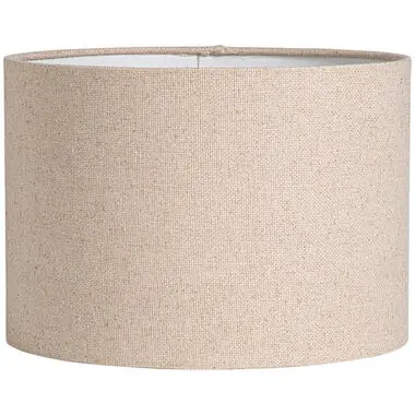 Lampenkap Luna cilinder naturel - 21xØ30 cm bij Leen Bakker