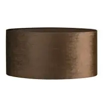Lampenkap ovaal 45x22x22cm velours brons bij Lampidee