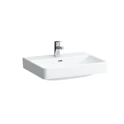 Laufen Pro S - Wastafel, 60x47 cm, met 1 kraangat, wit H8109630001041 bij Sanitino