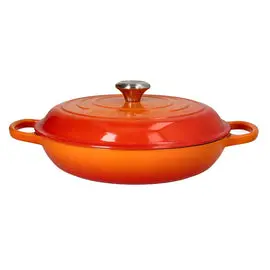 Le Creuset - Braadpan Campagnard Oranjerood 26 cm bij Kookgigant