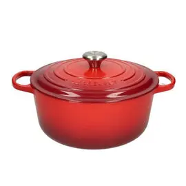 Le Creuset - Signature Braadpan Kersenrood 20 cm bij Kookgigant
