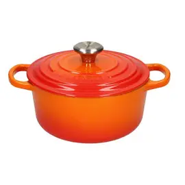 Le Creuset - Signature Braadpan Oranjerood 18 cm bij Kookgigant