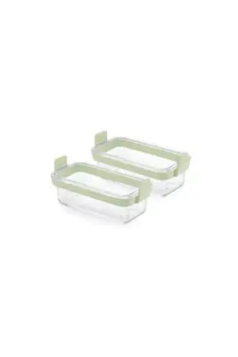 Lékué Airfryer Ovenschaal Rechthoek, set van 2, Glas - Transparent bij Wehkamp