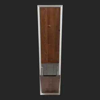 LECCO WOOD badkamermeubel kolomkast met wasmand bij Sanitear