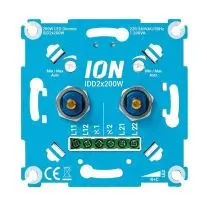 LED duo inbouwdimmer 0-200w met autom. fase bij Lampidee