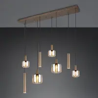 LED Hanglamp | Mataro 8 | Rond | Platinum Bruin | IP20 | Trio Lighting bij 123led