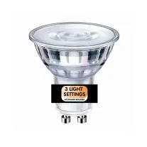 LED lamp GU10 400lm 2700-2200k 3-step dimbaar+mem. bij Lampidee