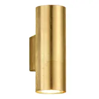 LED Wandlamp GU10 | Cleo | Up & Down | Goud | IP20 | Trio Lighting bij 123led