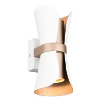 LED Wandlamp GU10 | Coat | Up & Down | Wit-goud | IP20 | Trio Lighting bij 123led