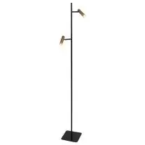 Leeslamp 2-lichts h:156cm 2700k zwart/brons bij Lampidee