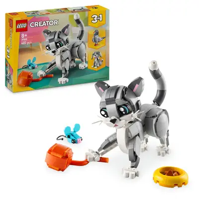 LEGO creator 3-in-1 speelse kat dierenspeelset bij ilovespeelgoed