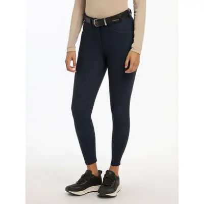 LeMieux Rijbroek Isabelle Full Grip Navy bij Agradi