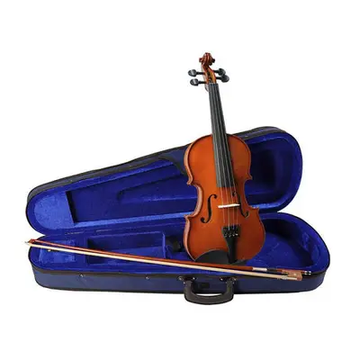 Leonardo LV-1544 viool set 4/4, massief, hardhout fittings, incl. fijnstemmer staartstuk, strijkstok en koffer bij VDS Instrumenten