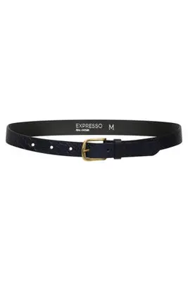 leren riem donkerblauw bij Wehkamp