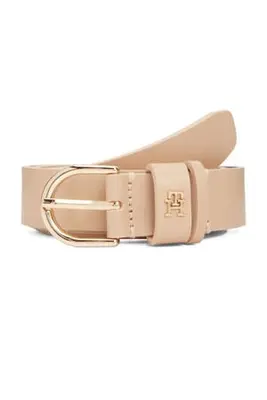 leren riem Essential Effortless beige bij Wehkamp