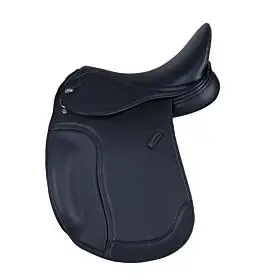 Letek by USG Pony Dressuur Zadel Balance 15" Black bij Braaaf Ruitersport